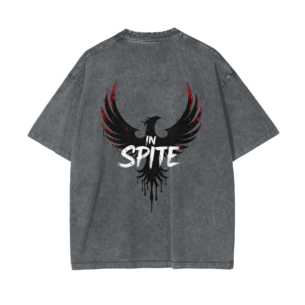 In Spite Afterburn Acid Washed Tee