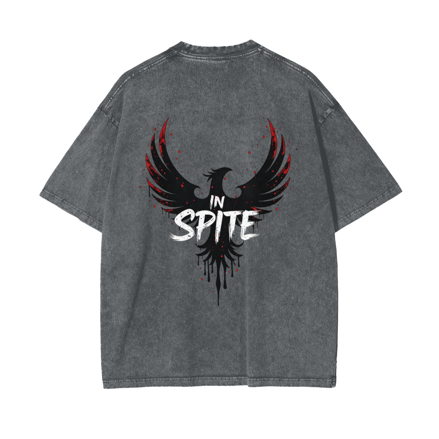 In Spite Afterburn Acid Washed Tee