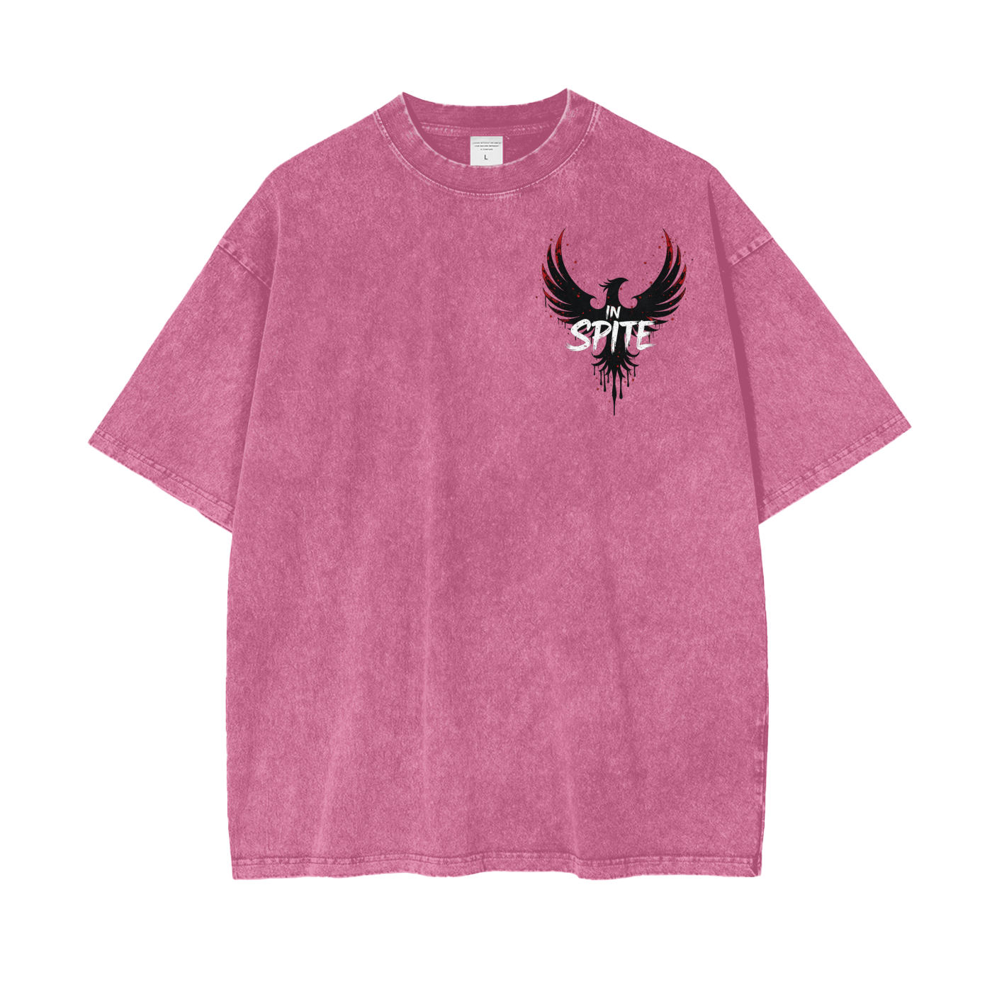 In Spite Afterburn Acid Washed Tee