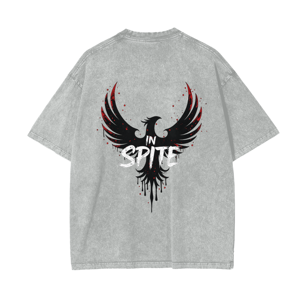 In Spite Afterburn Acid Washed Tee