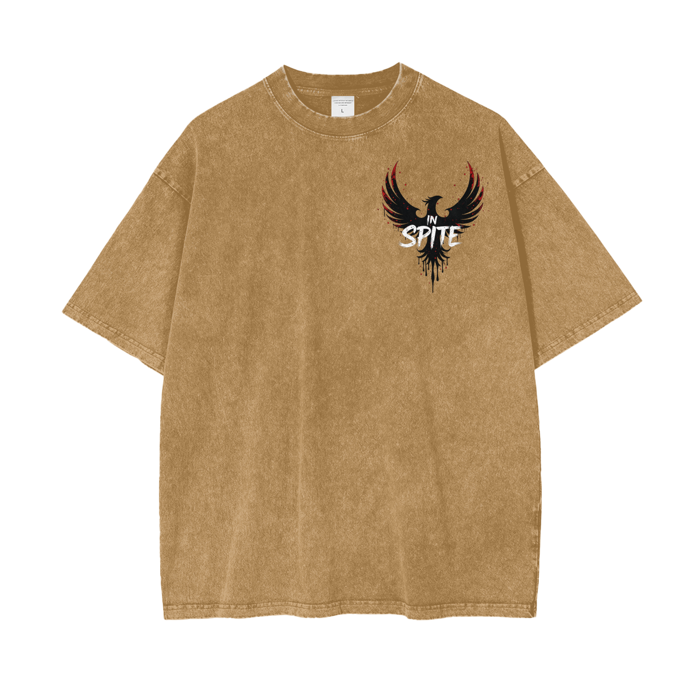 In Spite Afterburn Acid Washed Tee