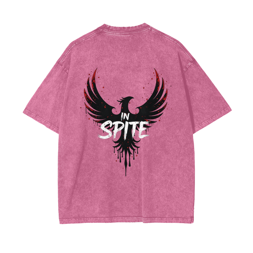 In Spite Afterburn Acid Washed Tee
