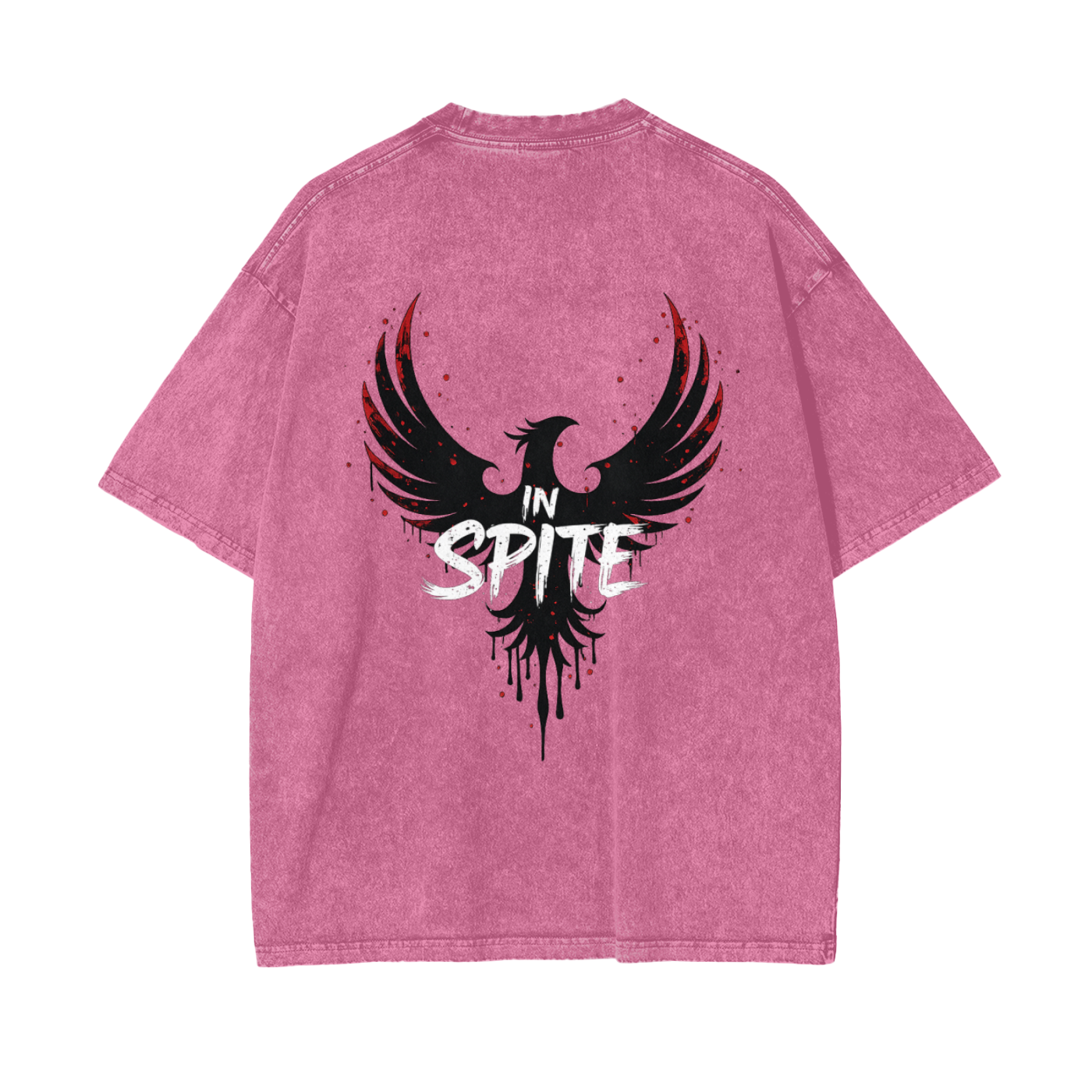 In Spite Afterburn Acid Washed Tee