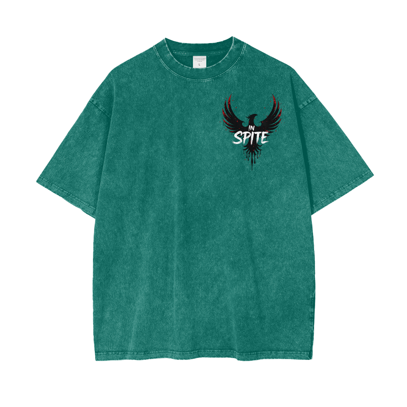 In Spite Afterburn Acid Washed Tee