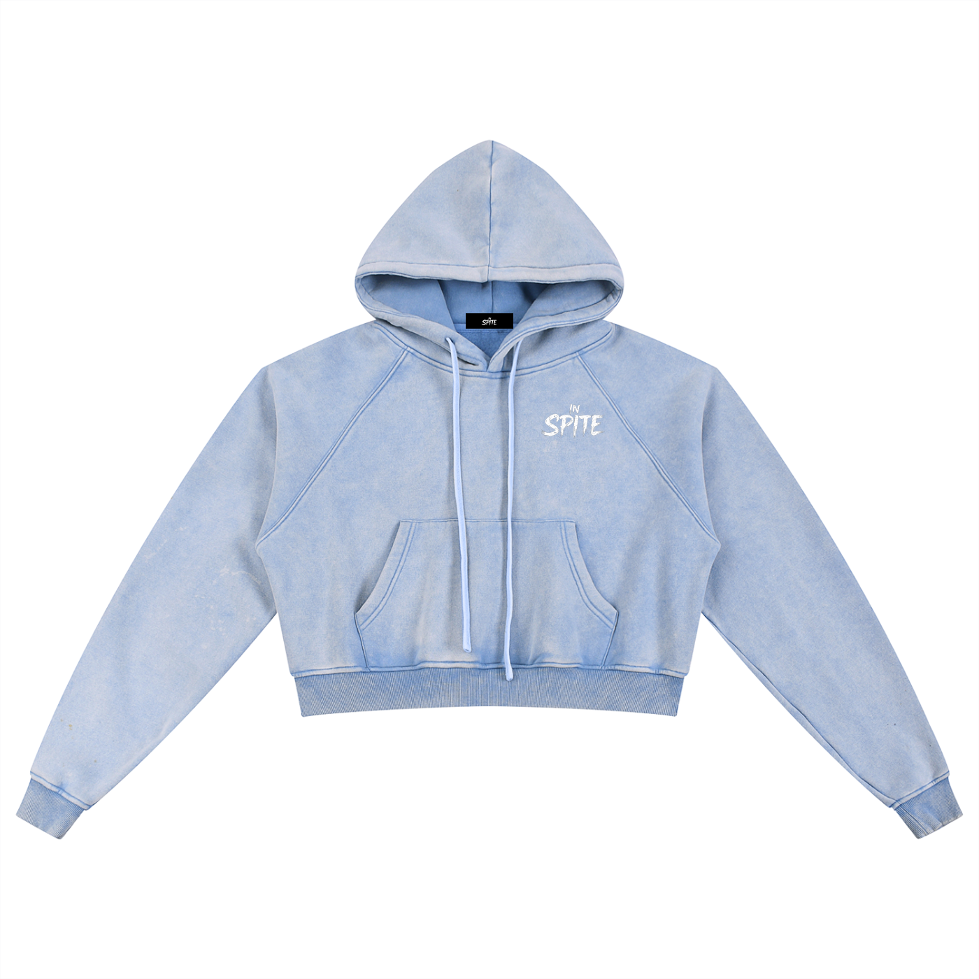 In Spite Essentials Cropped Hoodie