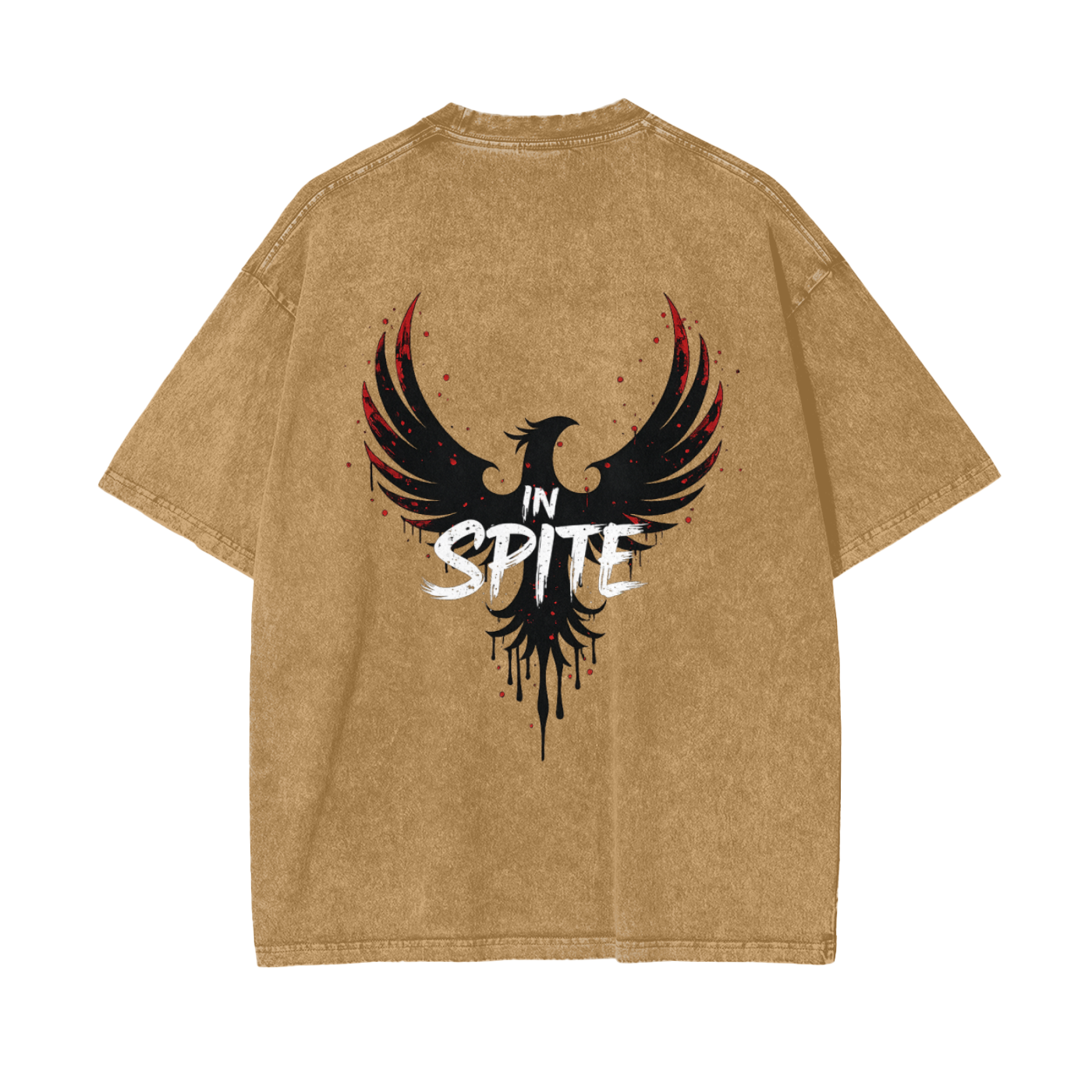 In Spite Afterburn Acid Washed Tee