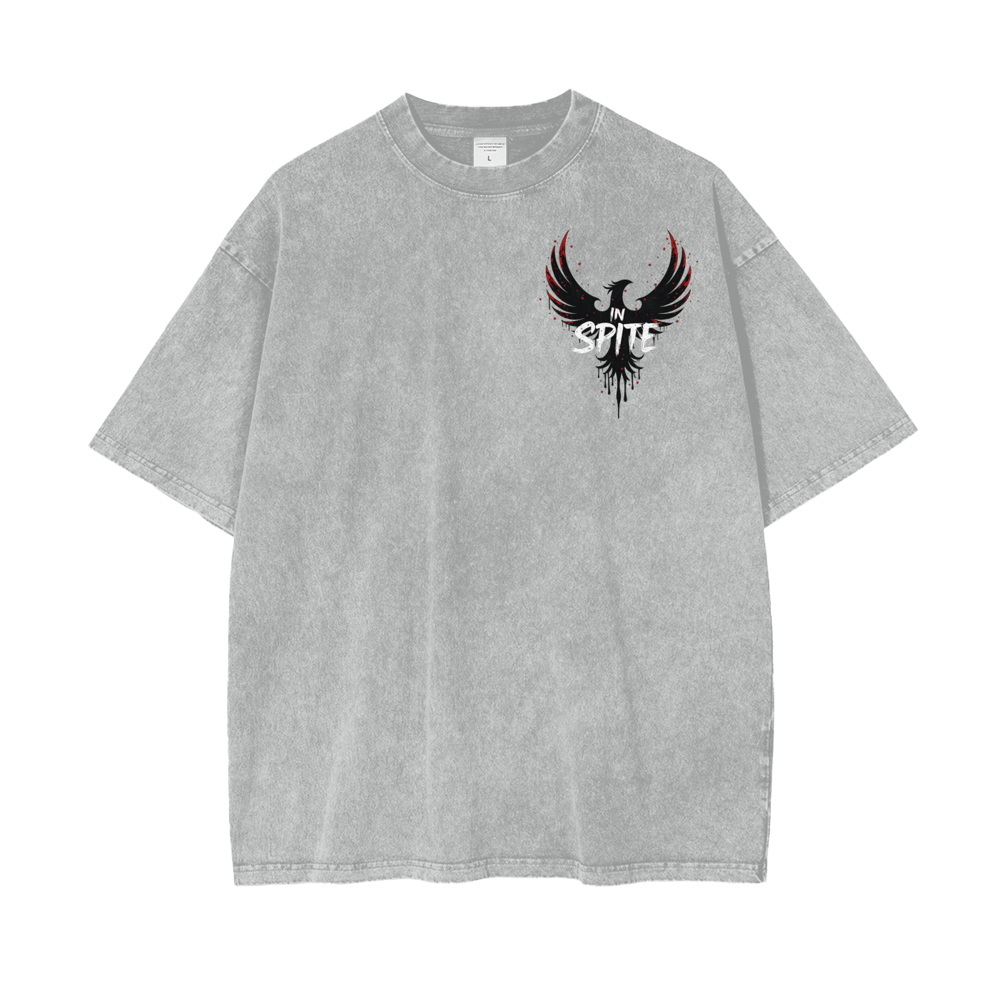 In Spite Afterburn Acid Washed Tee