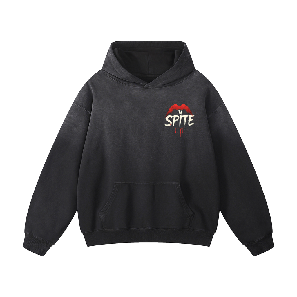 In Spite Venom Kiss Heavyweight Washed Hoodie