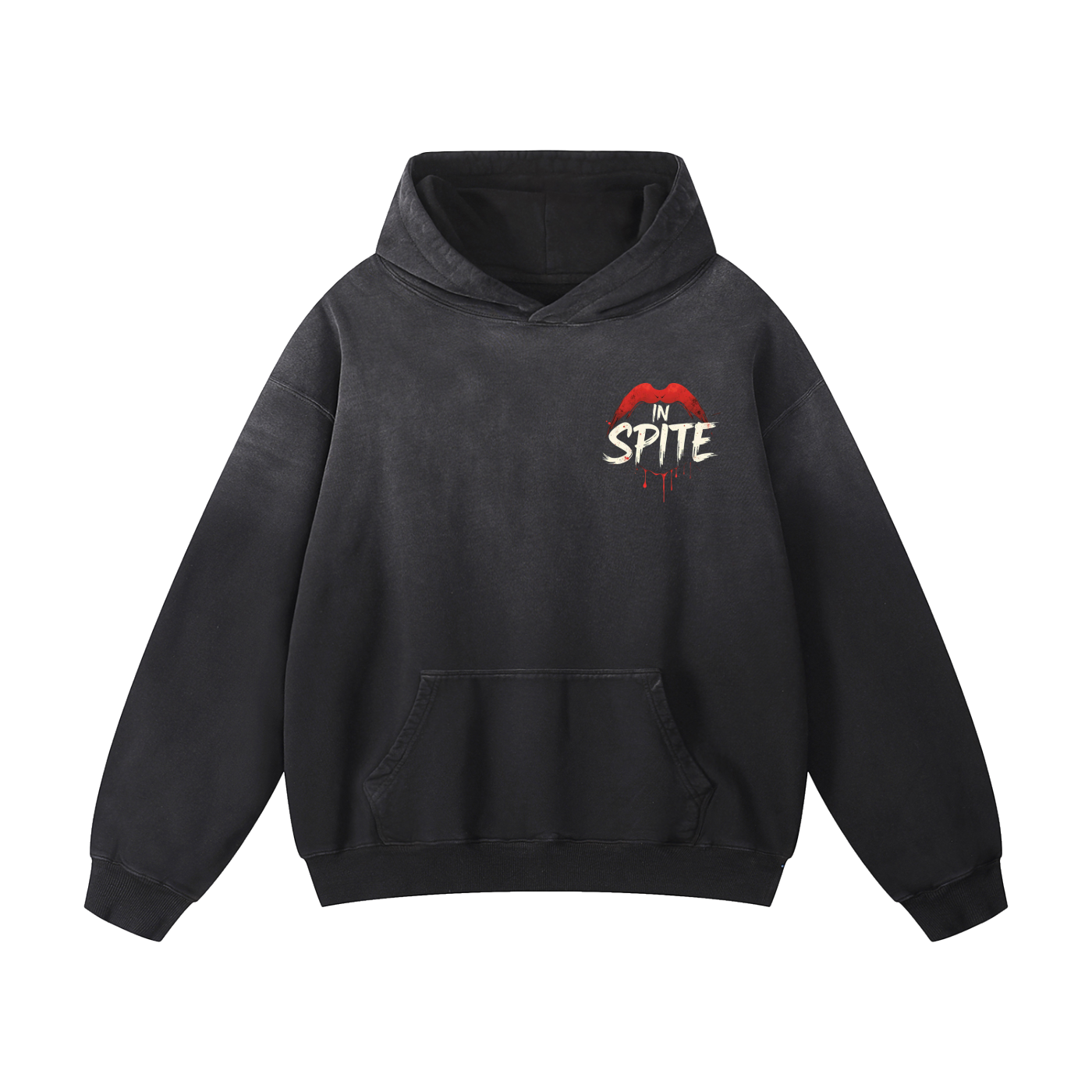 In Spite Venom Kiss Heavyweight Washed Hoodie