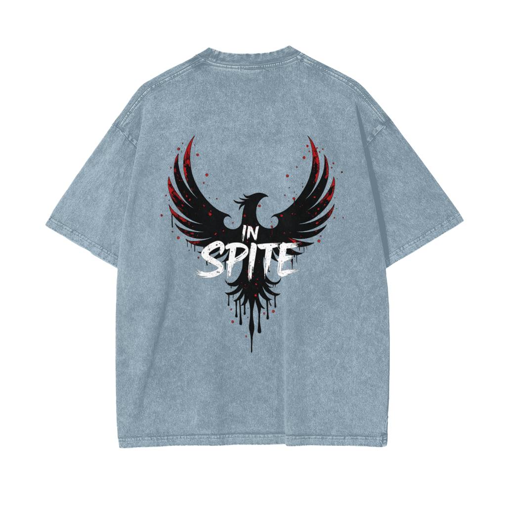 In Spite Afterburn Acid Washed Tee