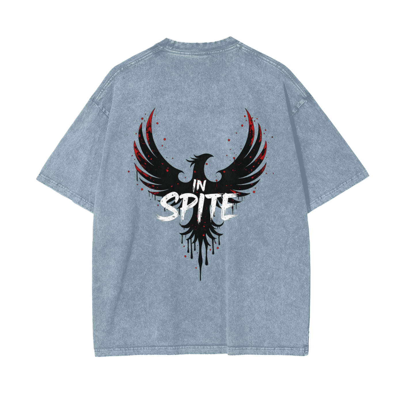 In Spite Afterburn Acid Washed Tee