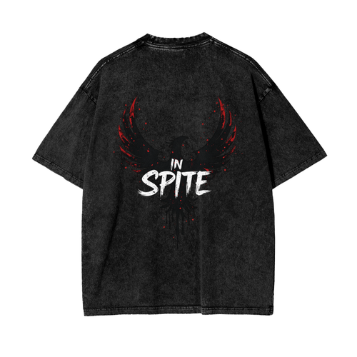 In Spite Afterburn Acid Washed Tee