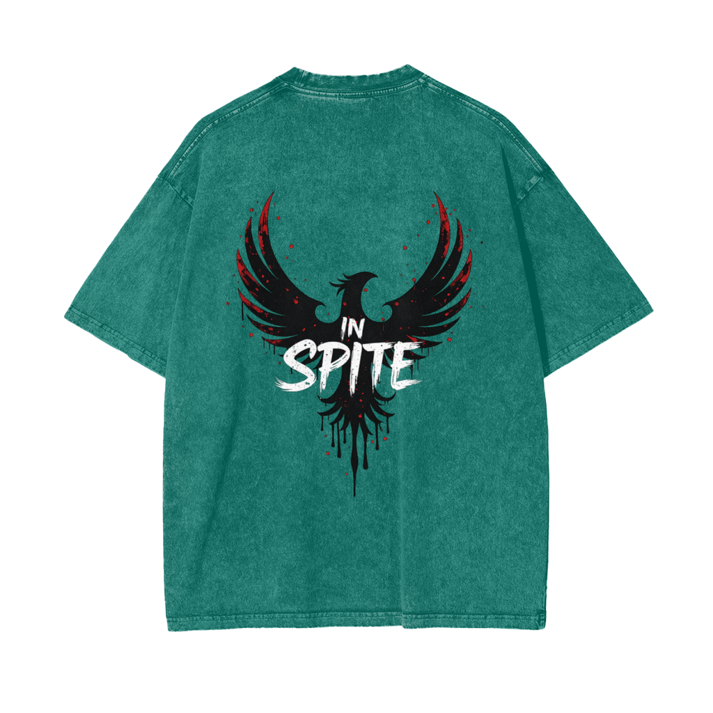 In Spite Afterburn Acid Washed Tee