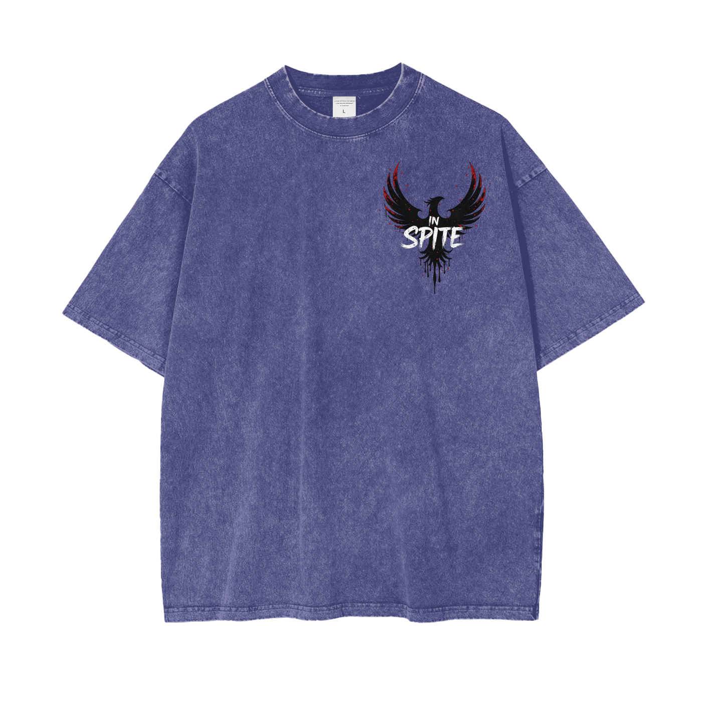 In Spite Afterburn Acid Washed Tee