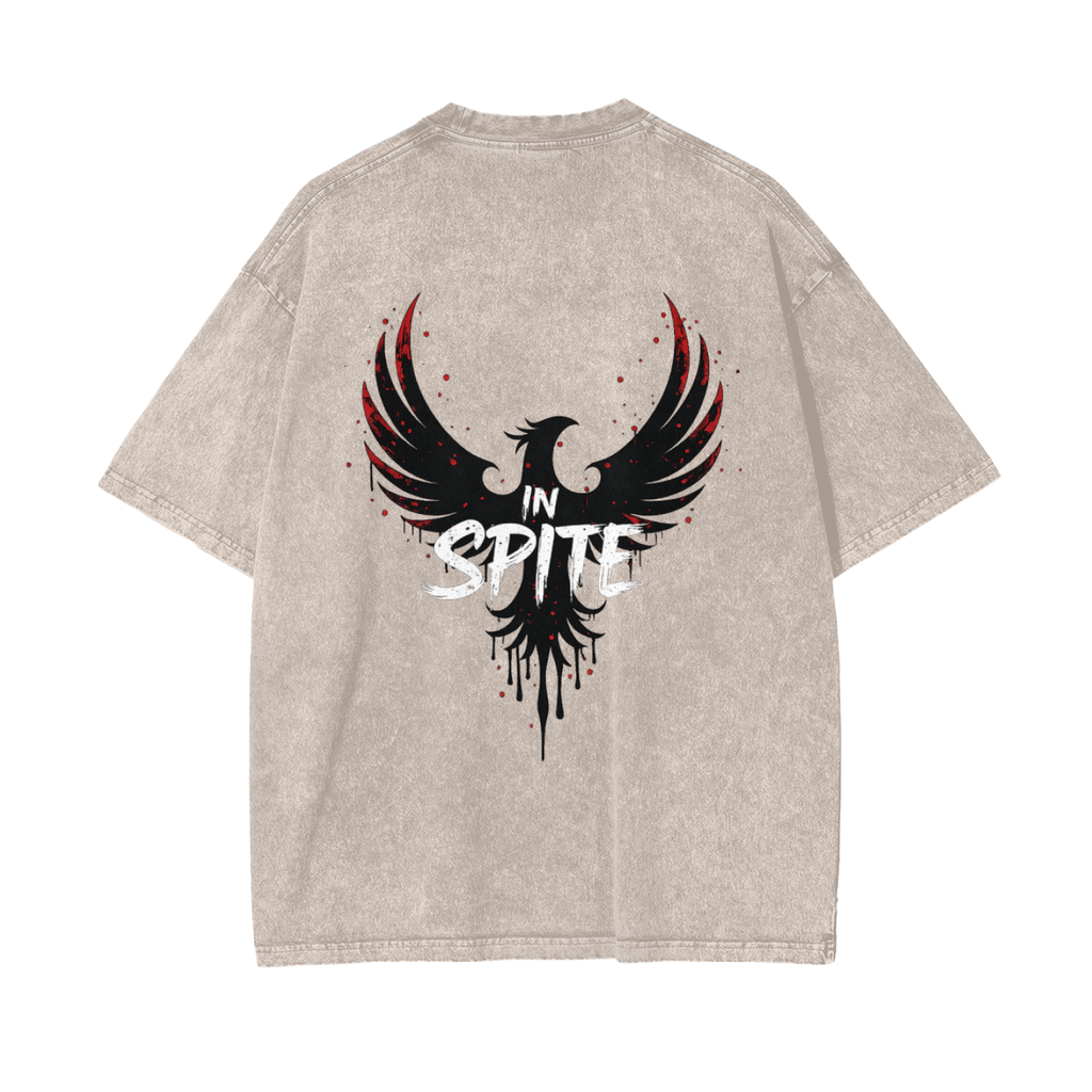 In Spite Afterburn Acid Washed Tee