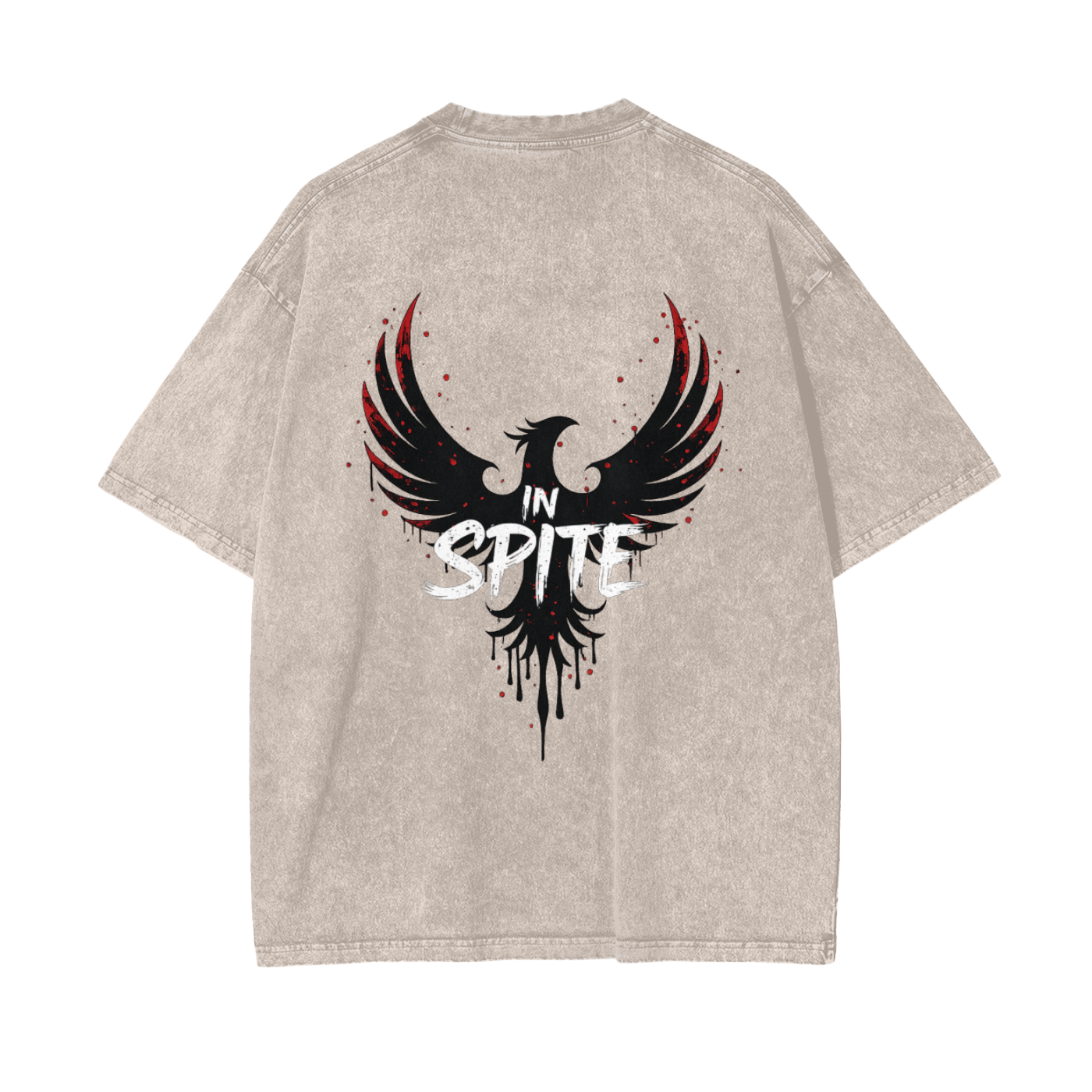 In Spite Afterburn Acid Washed Tee