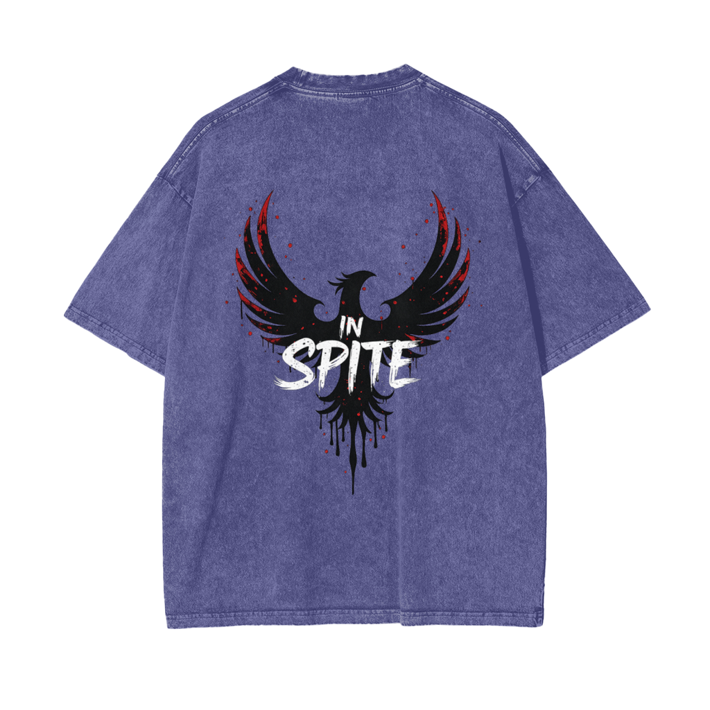 In Spite Afterburn Acid Washed Tee
