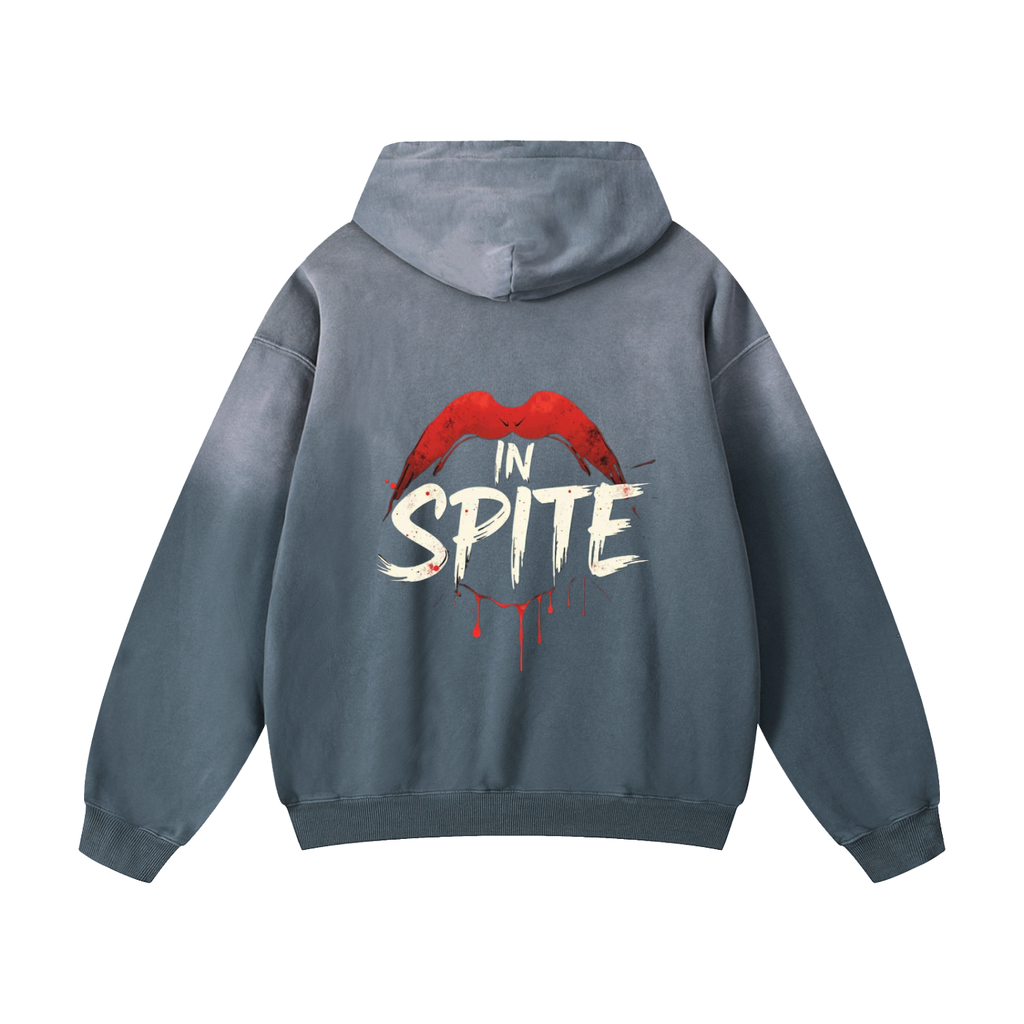 In Spite Venom Kiss Heavyweight Washed Hoodie