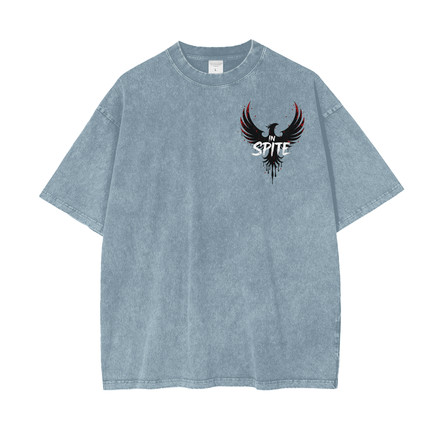 In Spite Afterburn Acid Washed Tee