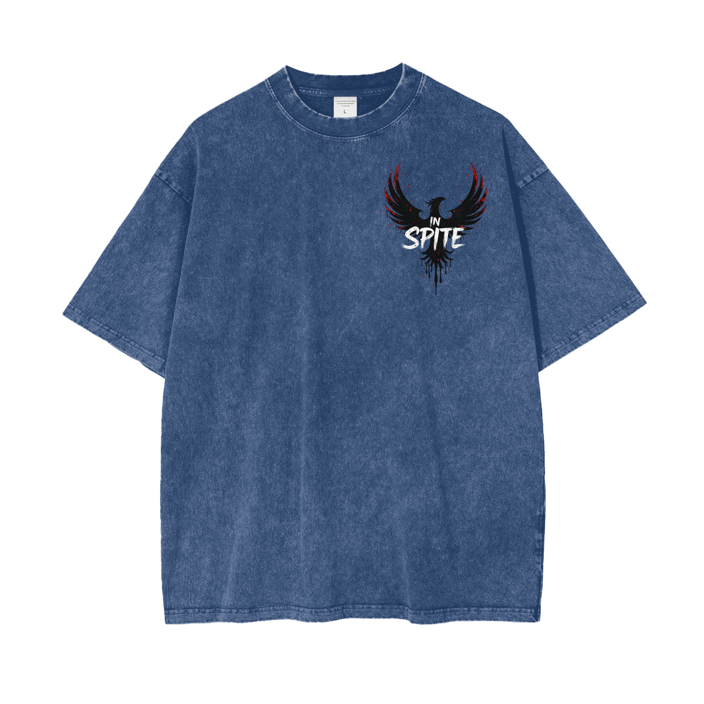 In Spite Afterburn Acid Washed Tee