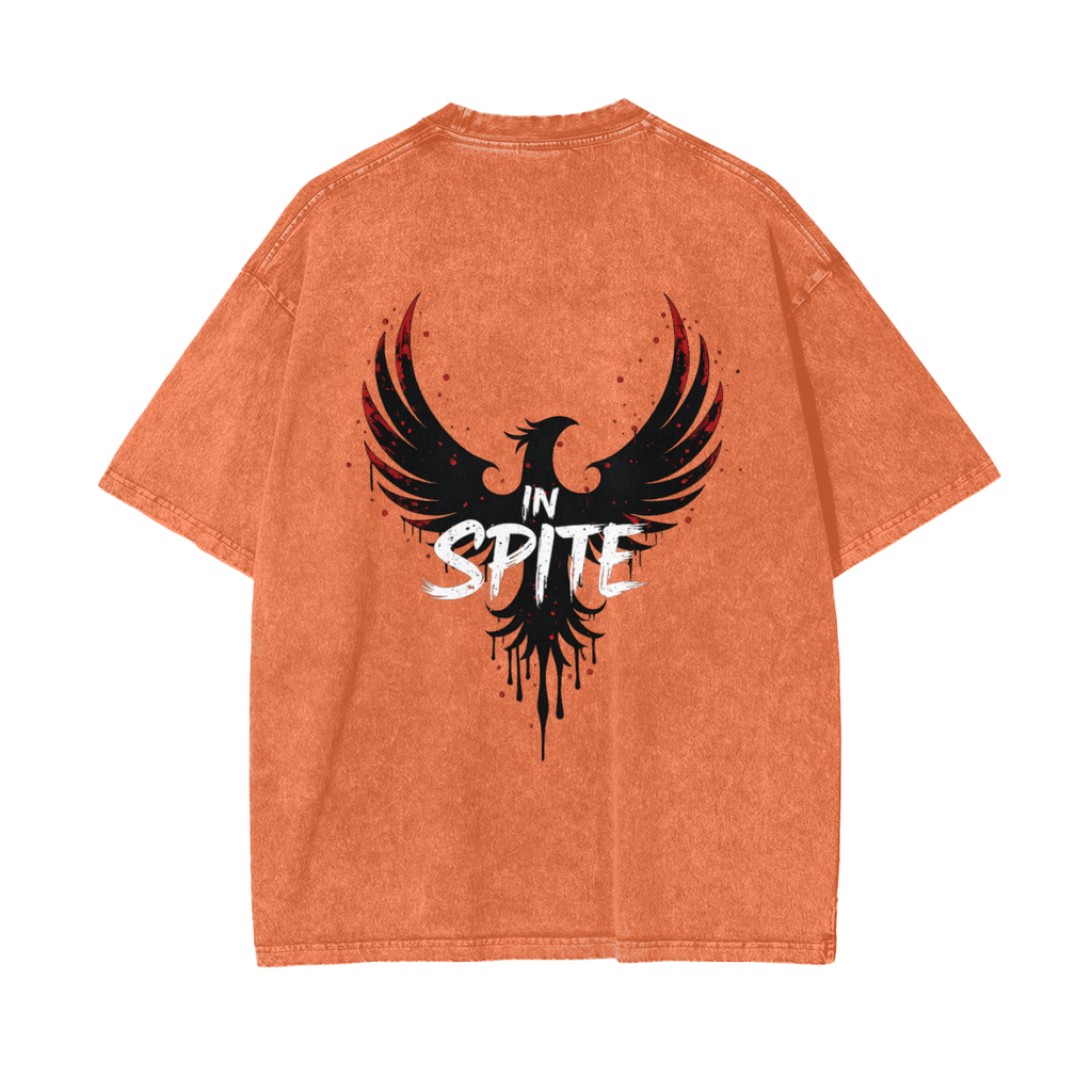 In Spite Afterburn Acid Washed Tee