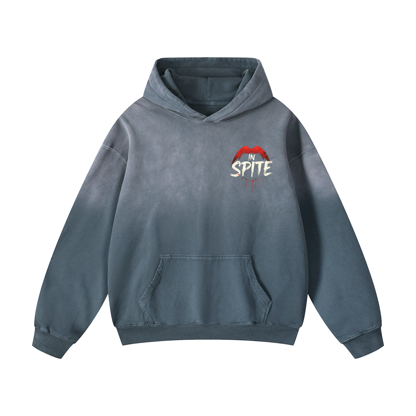 In Spite Venom Kiss Heavyweight Washed Hoodie