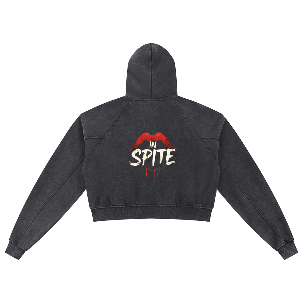 Venom Kiss Cropped Hoodie