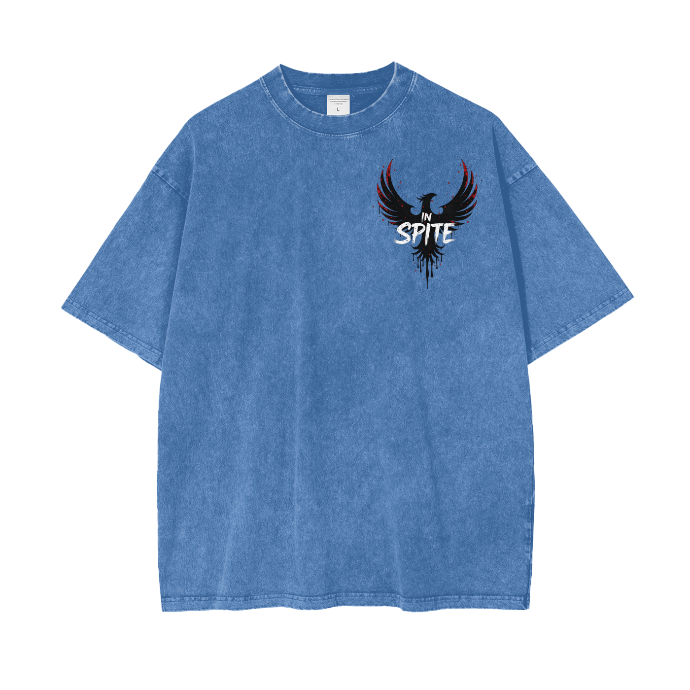 In Spite Afterburn Acid Washed Tee