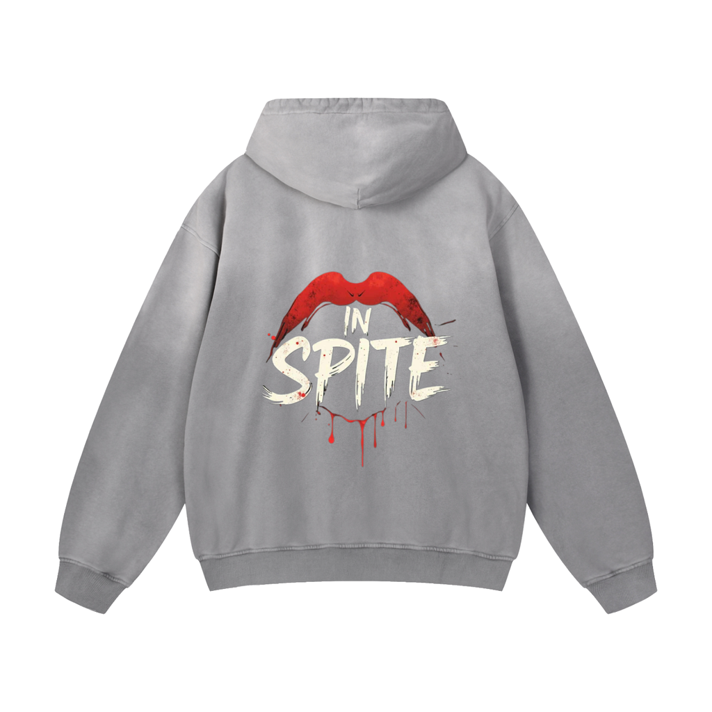 In Spite Venom Kiss Heavyweight Washed Hoodie