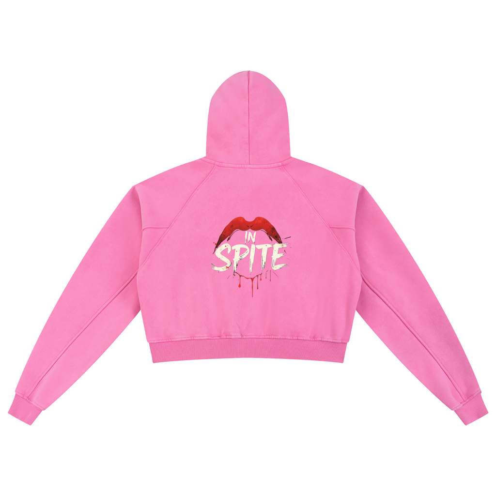 Venom Kiss Cropped Hoodie