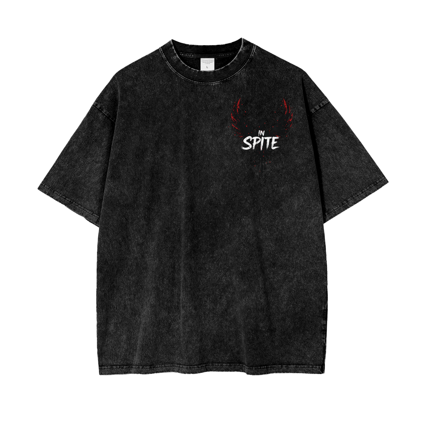 In Spite Afterburn Acid Washed Tee